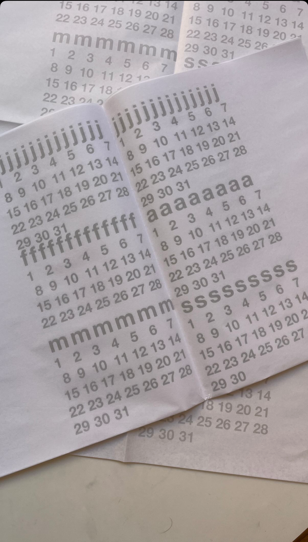 xl calendar