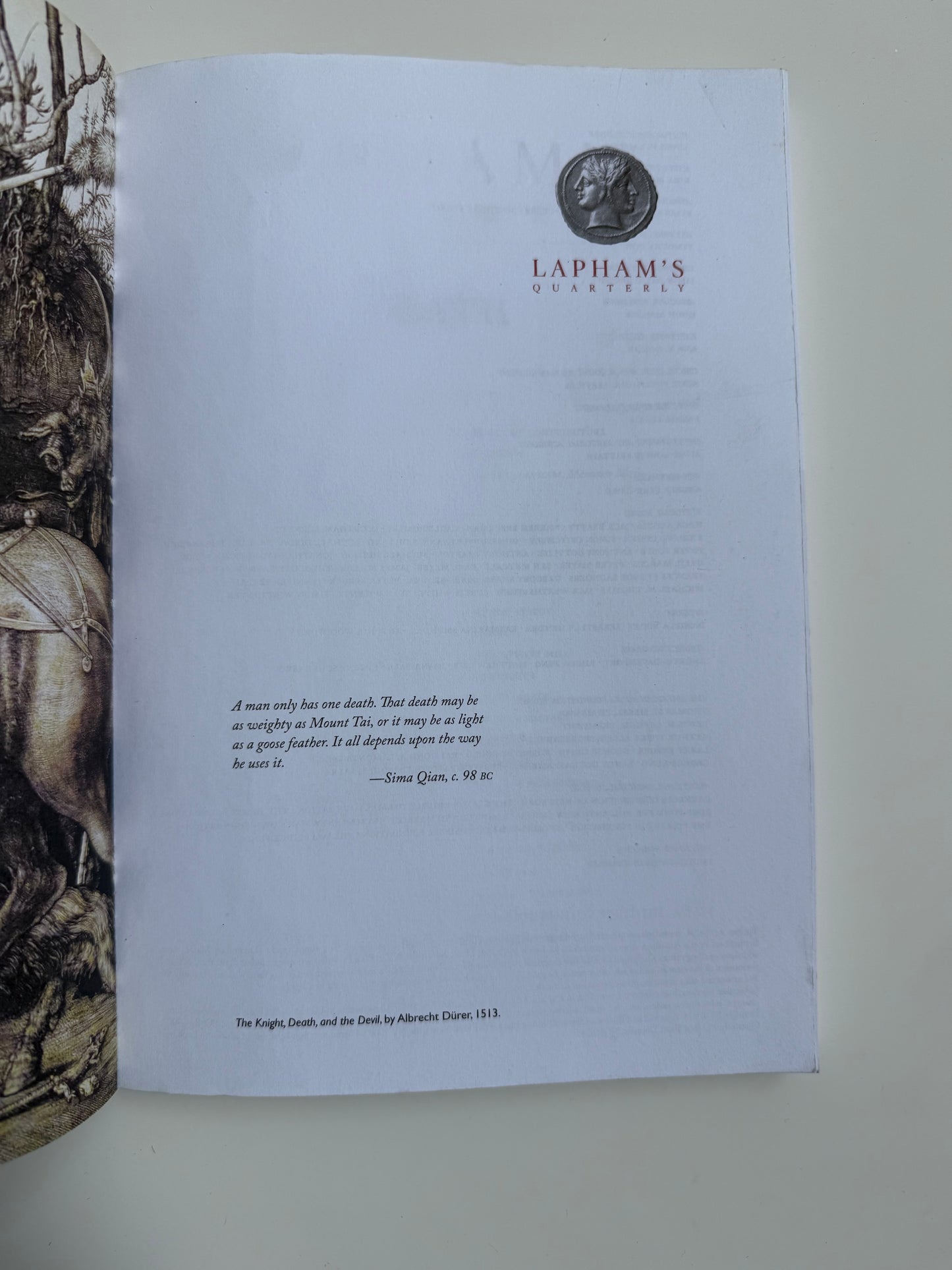 Lapham’s Quarterly, Death – Fall 2013