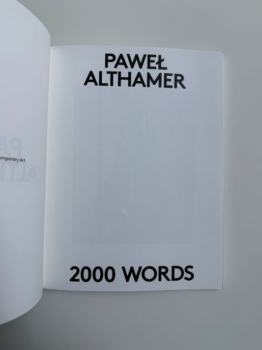 2000 WORDS: PAWEL ALTHAMER