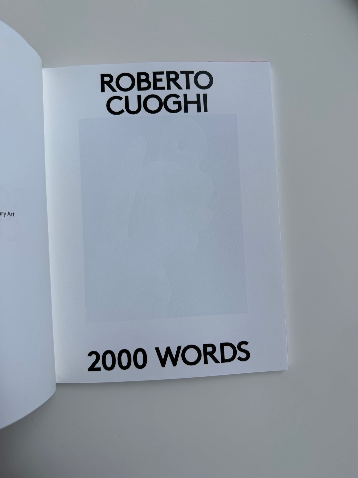 2000 WORDS: ROBERTO CUOGHI