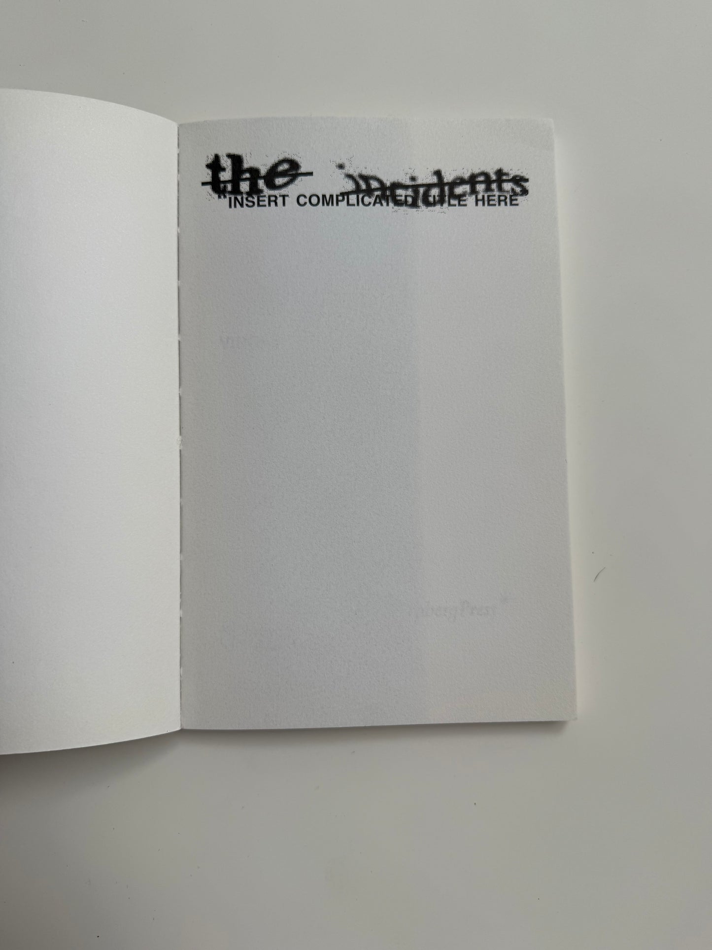 Virgil Abloh, Insert Complicated Title Here, The Incidents