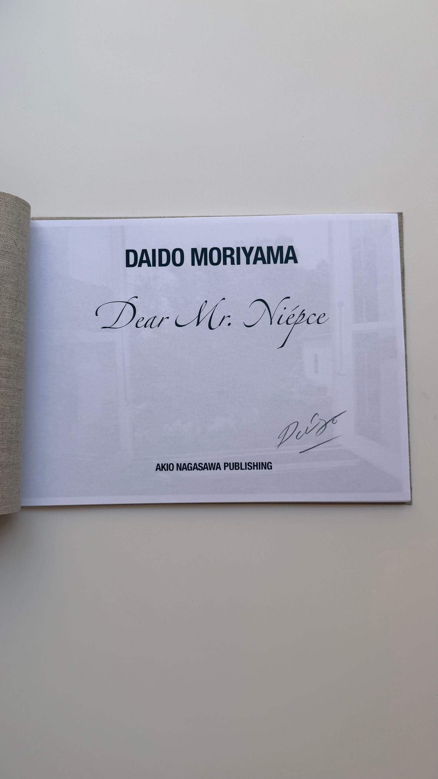 Dear Mr. Niépce, Daido Moriyama, signed copy
