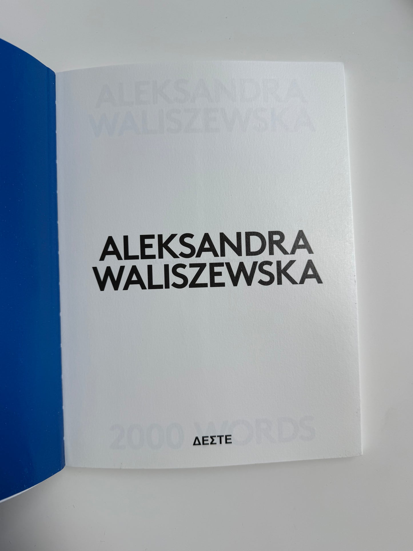2000 Words: Aleksandra Waliszewska