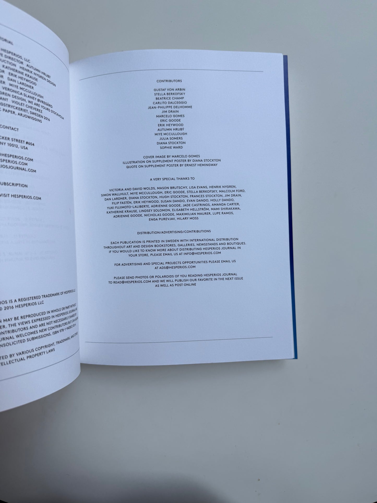 HESPERIOS JOURNAL NO.1: EUDAIMONIA